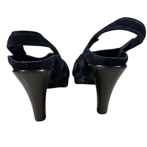 Pedro Garcia Yuval Slingback Sandal in Black Castoro Women's Size 41.5 (US 11.5) - Picture 4 of 6